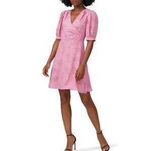 Kate Spade New Meadow Faux Wrap Wrap Dress 0 Floral Pink